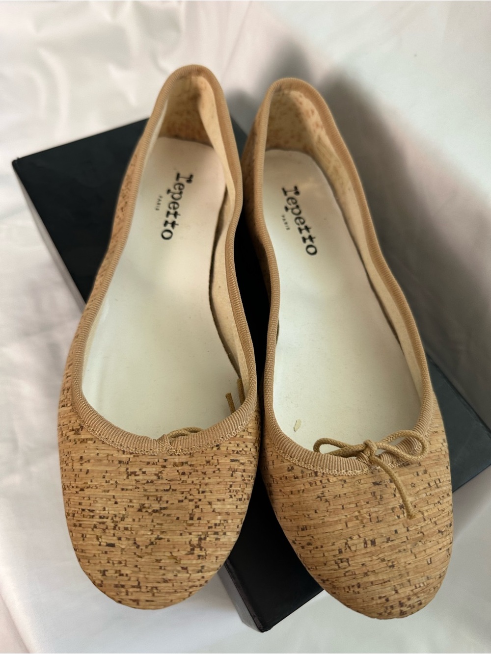 Repetto Paris Cork Ballet Flats EU 38 NIB